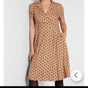 Polka dot dress, "congenial charm"